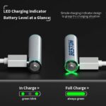 Beston AAA Lithium Rechargeable Battery Type-C Charging Port - Image 2