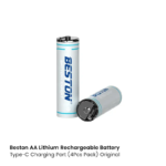 Beston AA Lithium Rechargeable Battery Type-C Charging Port (4Pcs Pack) Original