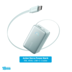 Anker Nano 45w 10000mAh Power Bank (Built-In Retractable USB-C Cable) - Image 2