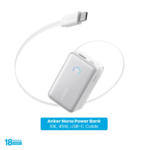 Anker Nano 45w 10000mAh Power Bank (Built-In Retractable USB-C Cable) - Image 3
