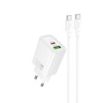 Hoco N63 Gentle PD30W+QC3.0 charger set(C to C)(EU)