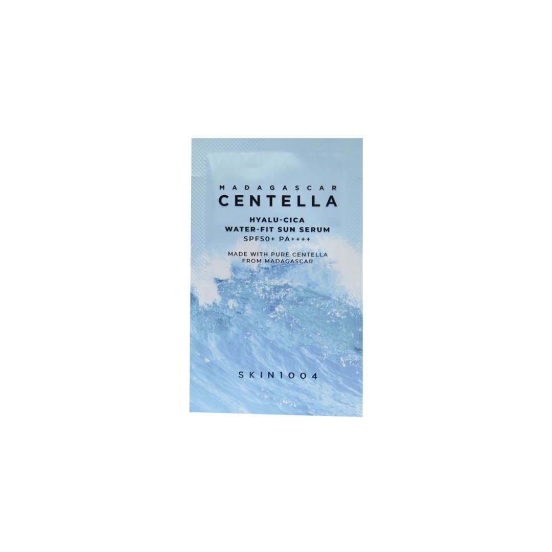 SKIN1004-Madagascar-Centella-Hyalu-Cica-Water-Fit-Sun-Serum-SPF-50-PA-1.5-ml-2-1 SKIN1004 Madagascar Centella Hyalu-Cica Water-Fit Sun Serum SPF 50+ PA++++ 1.5 ml - Image 1