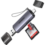 UGREEN 50706 USB-C/USB-A Card Reader (Silver) CM185