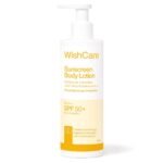 WishCare Sunscreen Body Lotion SPF 50 PA+++ with Niacinamide, Ceramide Carrot Seed and Raspberry 200ml